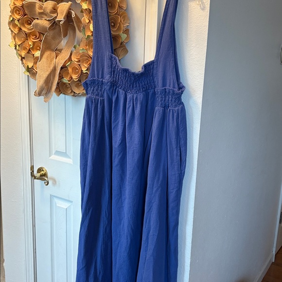 Free People Blue Maxi Dress - Picture 1 of 8